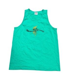 Anvil Knitware Preshrunk 100% Cotton Tank Top American Samoa Size Medium